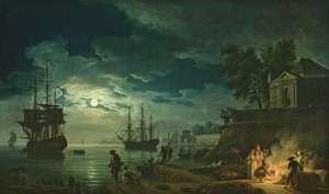 Night: A Port in the Moonlight, 1748